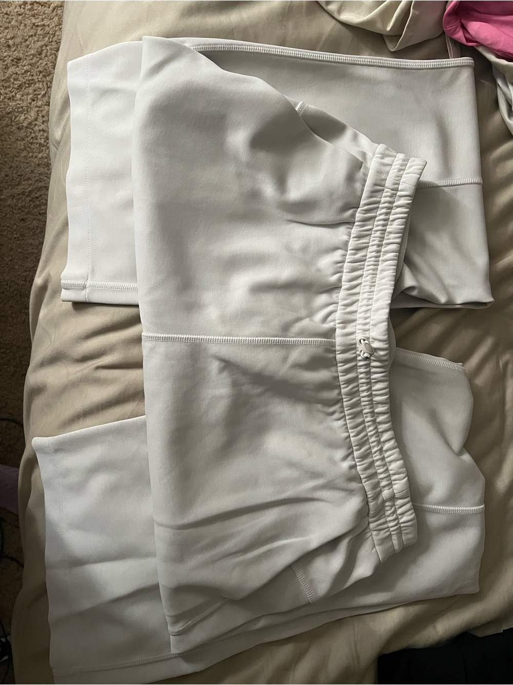Women's White Athletic pants- Comfortable Everyday Activewear